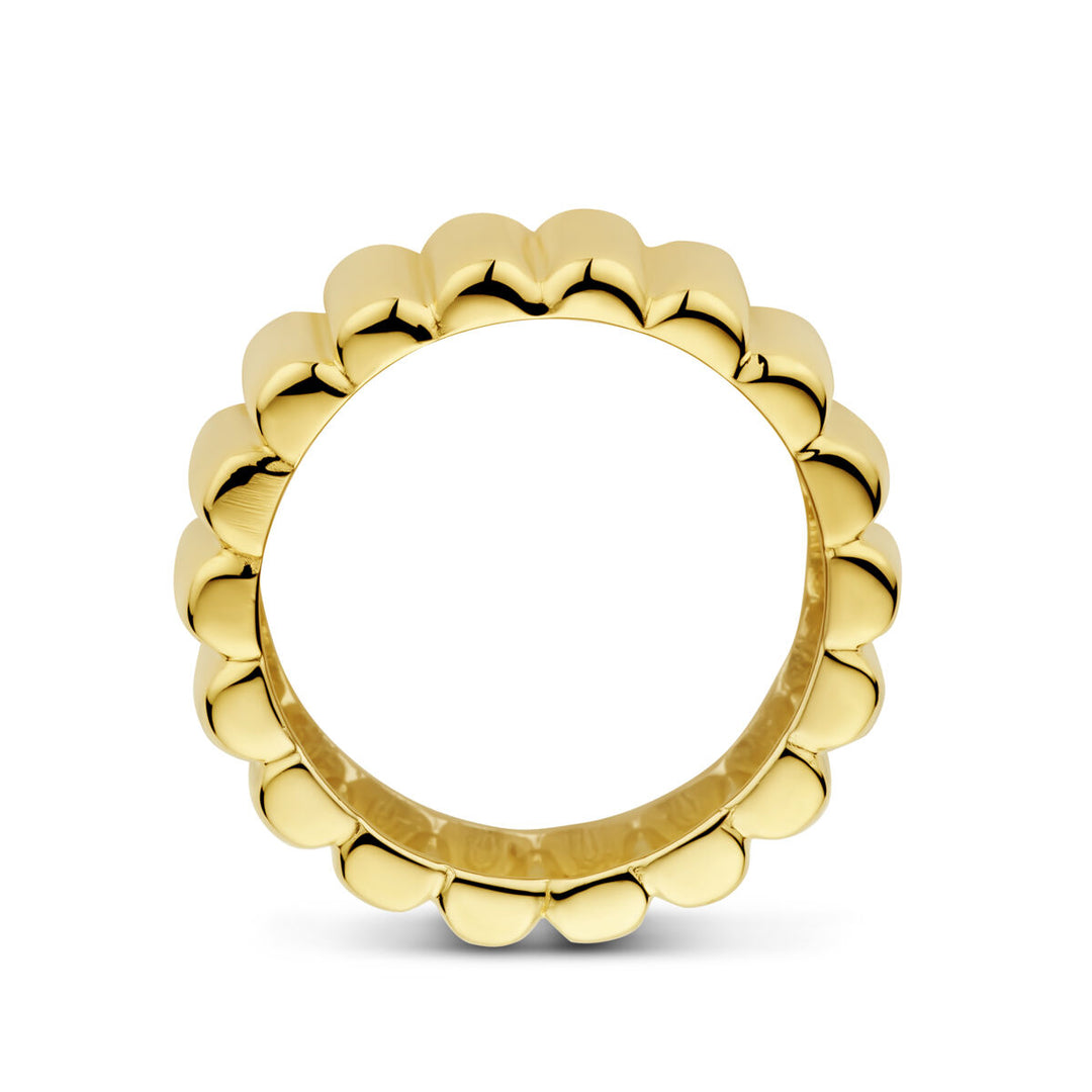 14k Geelgouden Ring - 9mm Breed | Tijdloze Elegantie