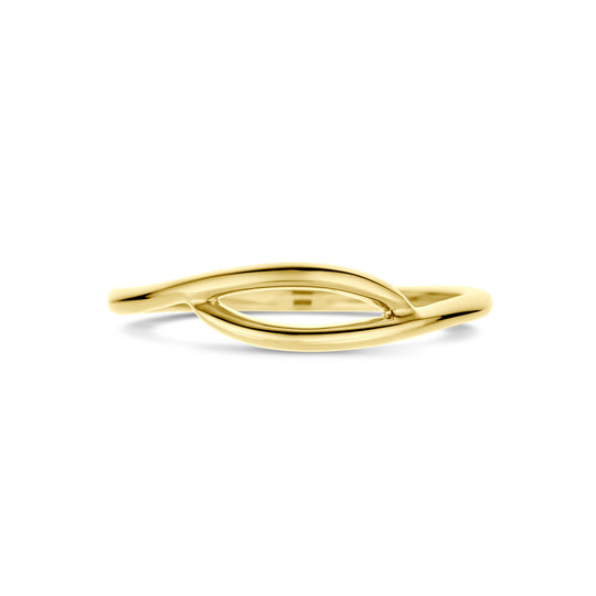 Elegante 14k Geelgouden Ring - Breedte 4.5 mm