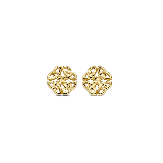 Stijlvolle 14k Geelgouden Oorknoppen - 7x7mm