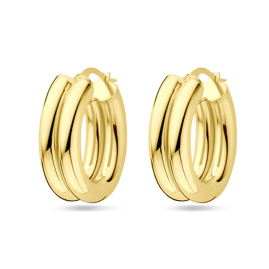 Elegante 14k Geelgouden Oorringen - 23x8mm