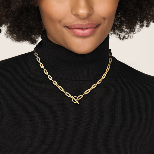 14k Geelgouden Collier 5,5 mm – 45 cm met Kapittelslot