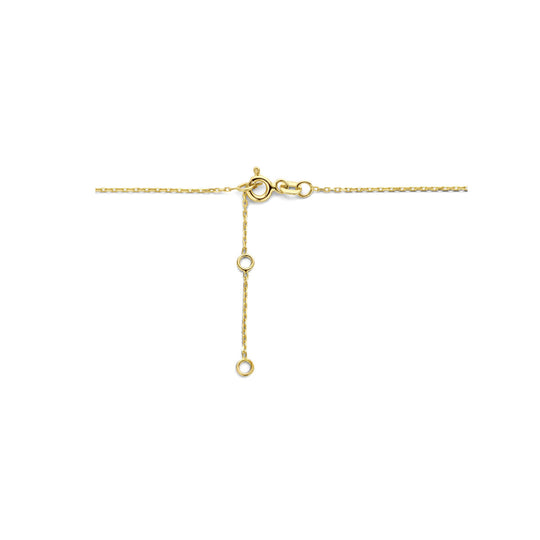 14k Geelgouden Collier met Kruis Hanger – Verstelbaar 40-44 cm