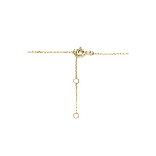 14k Geelgouden Collier met Rondjes en Zirkonia – 40-44 cm