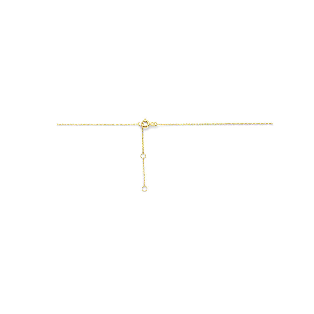 14k Geelgouden Collier met Vlinder Hanger – Verstelbaar 40-44 cm