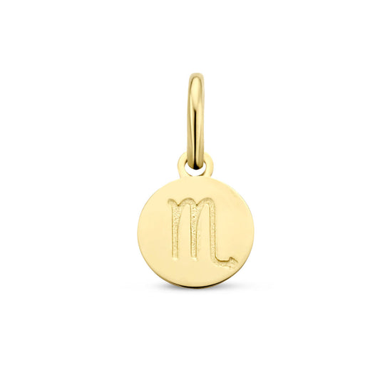 14k Geelgouden Hanger Sterrenbeeld Schorpioen – 1,2 cm / 6 mm