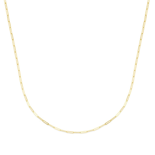 14k Geelgouden Paperclip Collier 1,8 mm – 45 cm