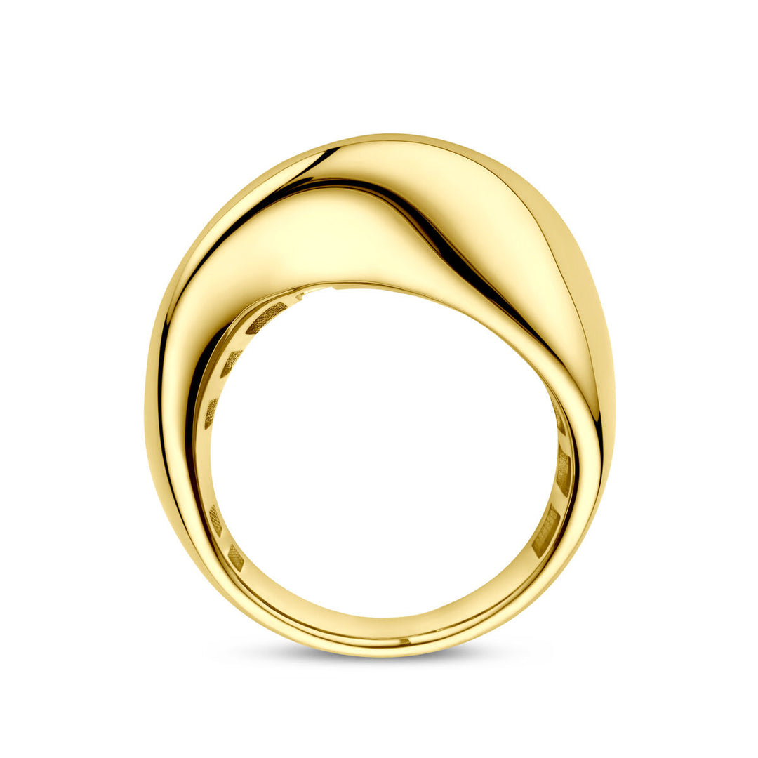 14k Geelgouden Ring – 7 mm Breed, Tijdloos Design