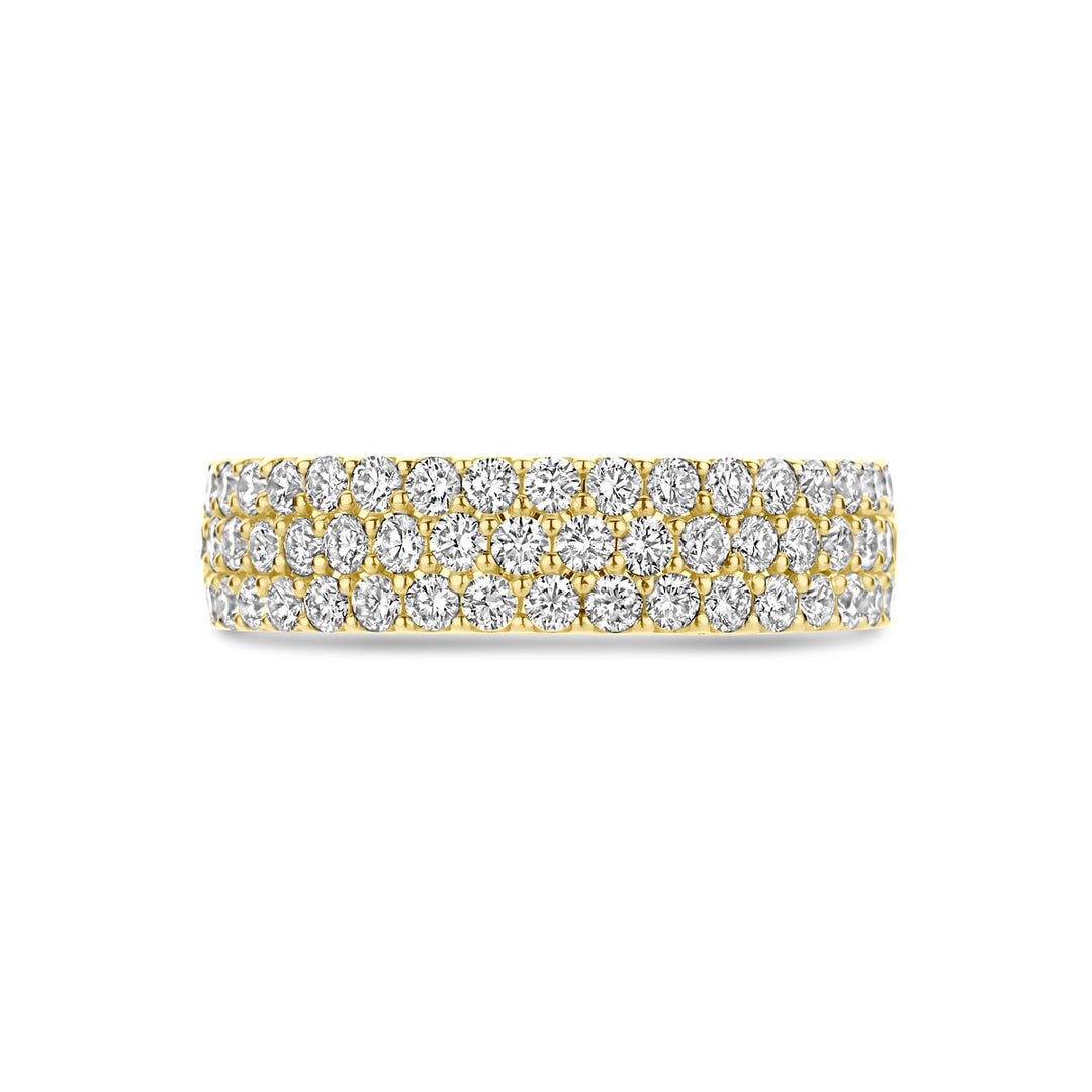 14k Geelgouden Ring met Diamanten 1.13ct