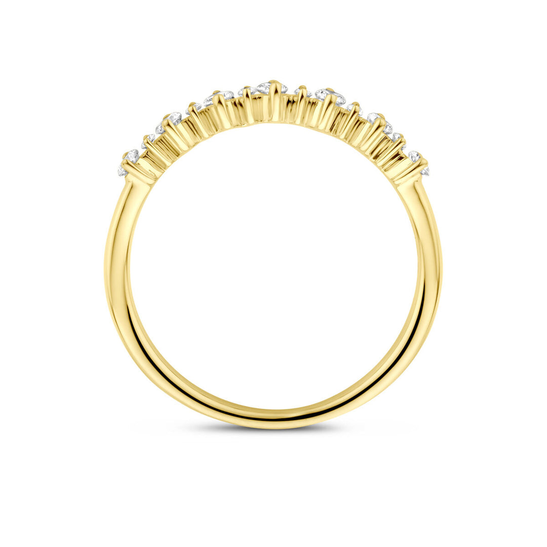 14k Geelgouden Ring met Lab Grown Diamant 0.23ct