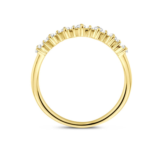 14k Geelgouden Ring met Lab Grown Diamant 0.23ct
