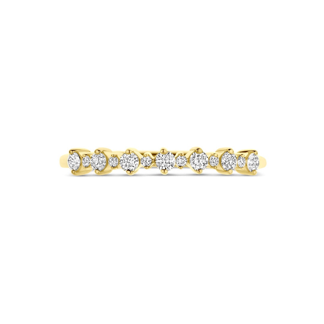 14k Geelgouden Ring met Lab Grown Diamant 0.23ct