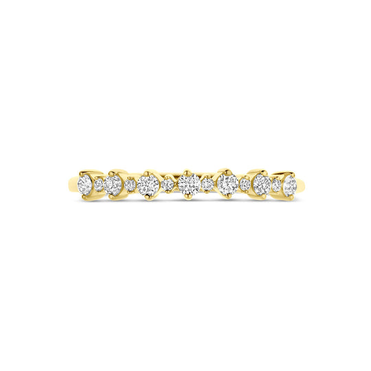 14k Geelgouden Ring met Lab Grown Diamant 0.23ct