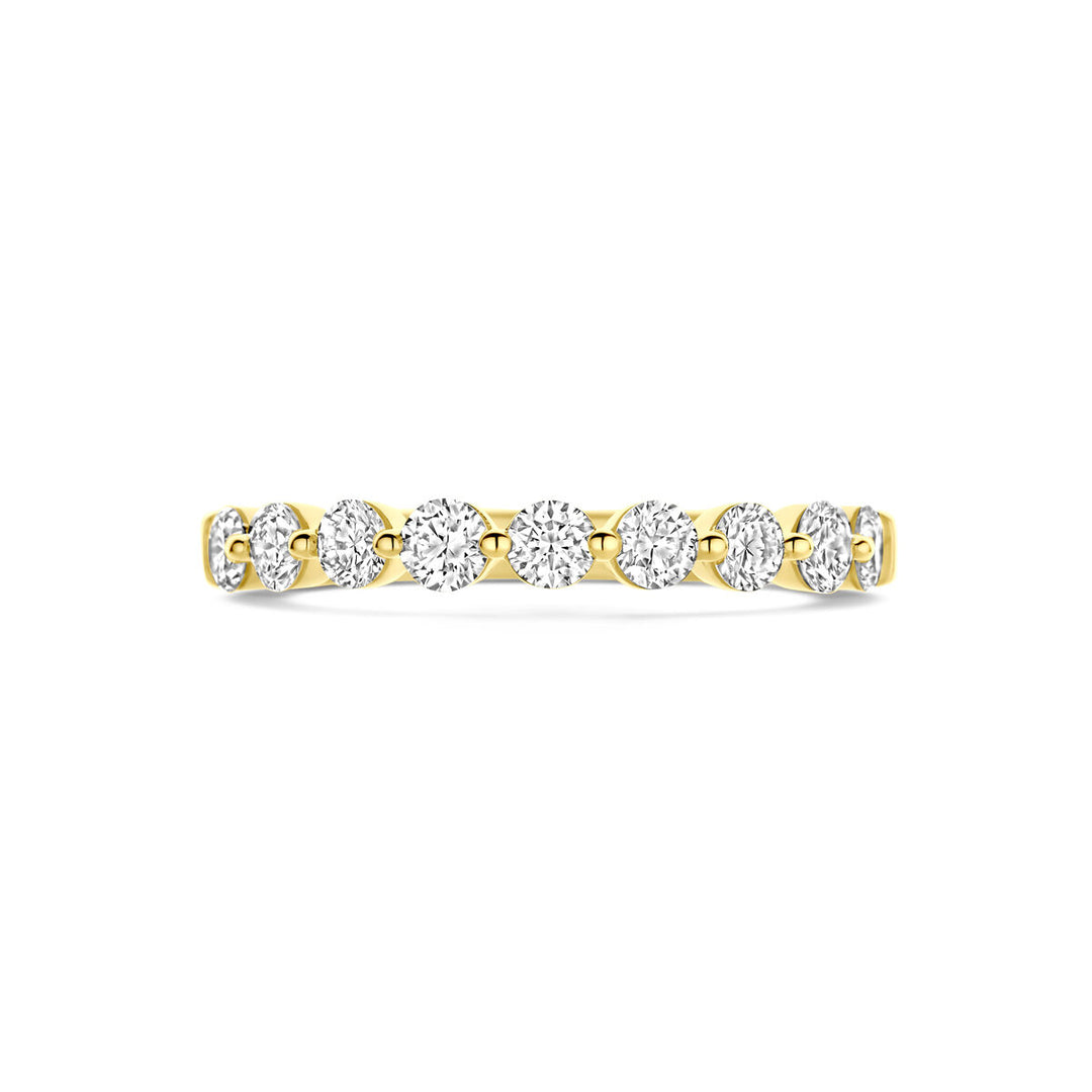 14k Geelgouden Ring met Lab Grown Diamant 0.75ct H SI – 3 mm