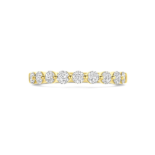 14k Geelgouden Ring met Lab Grown Diamant 0.75ct H SI – 3 mm