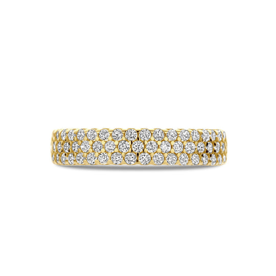 14k Geelgouden Ring met Zirkonia
