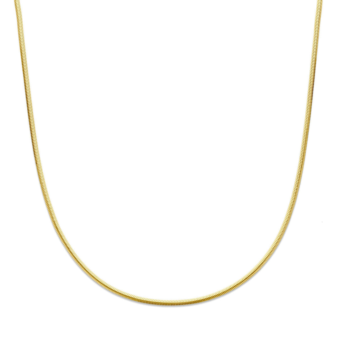 14k Geelgouden Slangencollier 2,6 mm – 42 cm