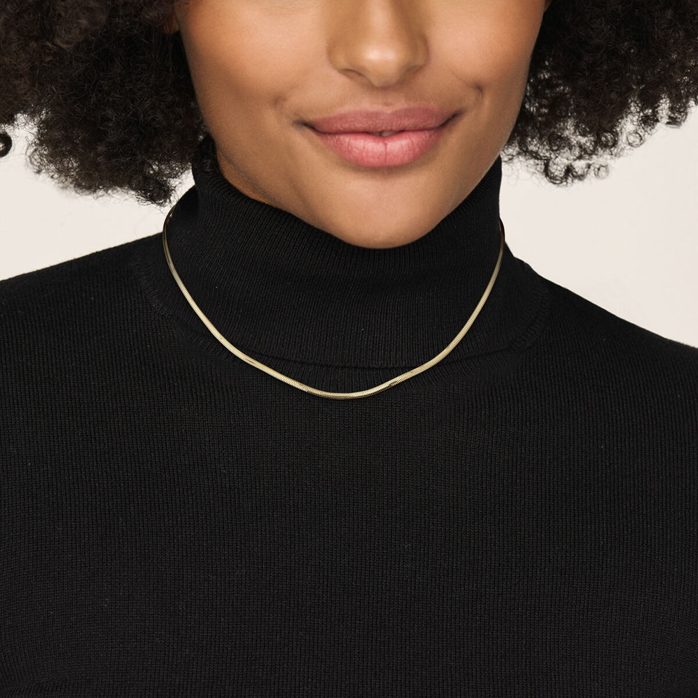 14k Geelgouden Slangencollier 2,6 mm – 42 cm