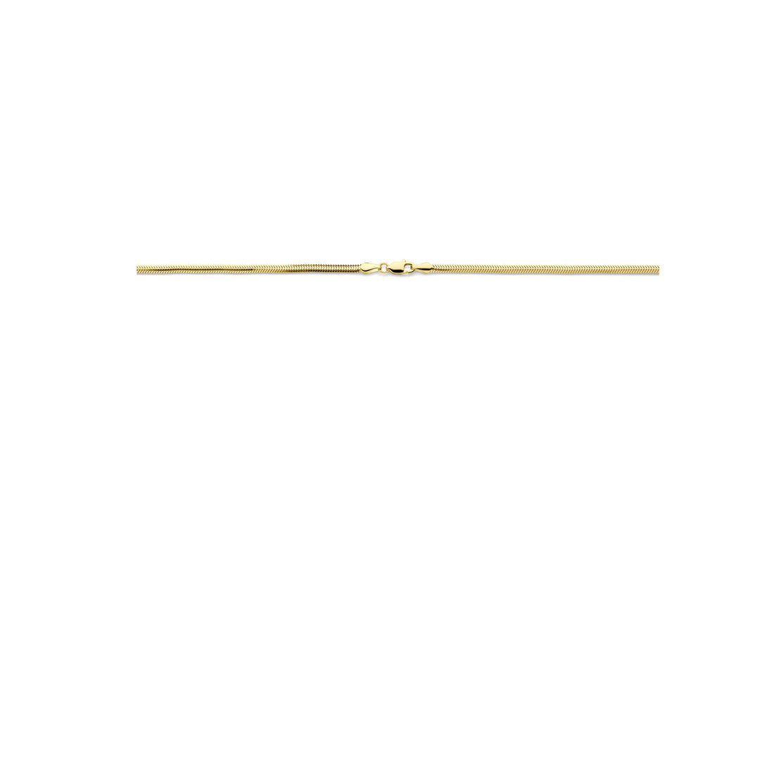 14k Geelgouden Slangencollier 2,6 mm – 42 cm