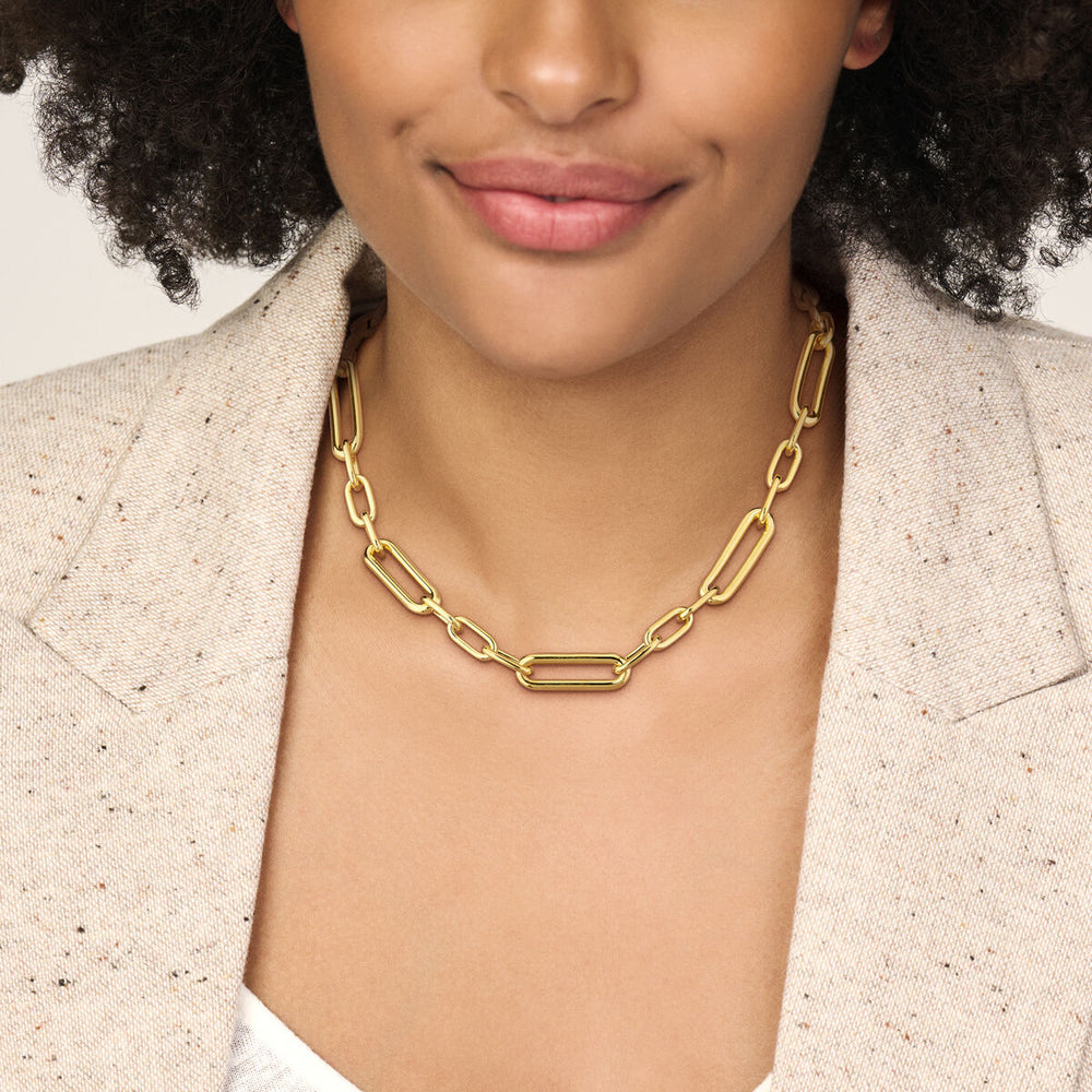 14k Geelgouden Statement Collier 11 mm – 43+3 cm Verstelbaar