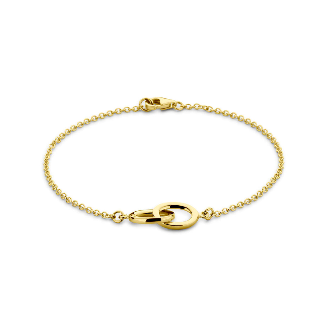 14k Gouden Armband met Ovale Elementen – 1,7 mm, 19 cm