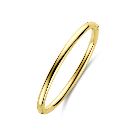 14k Gouden Bangle Armband met Scharnier – 5 x 60 mm Ronde Buis