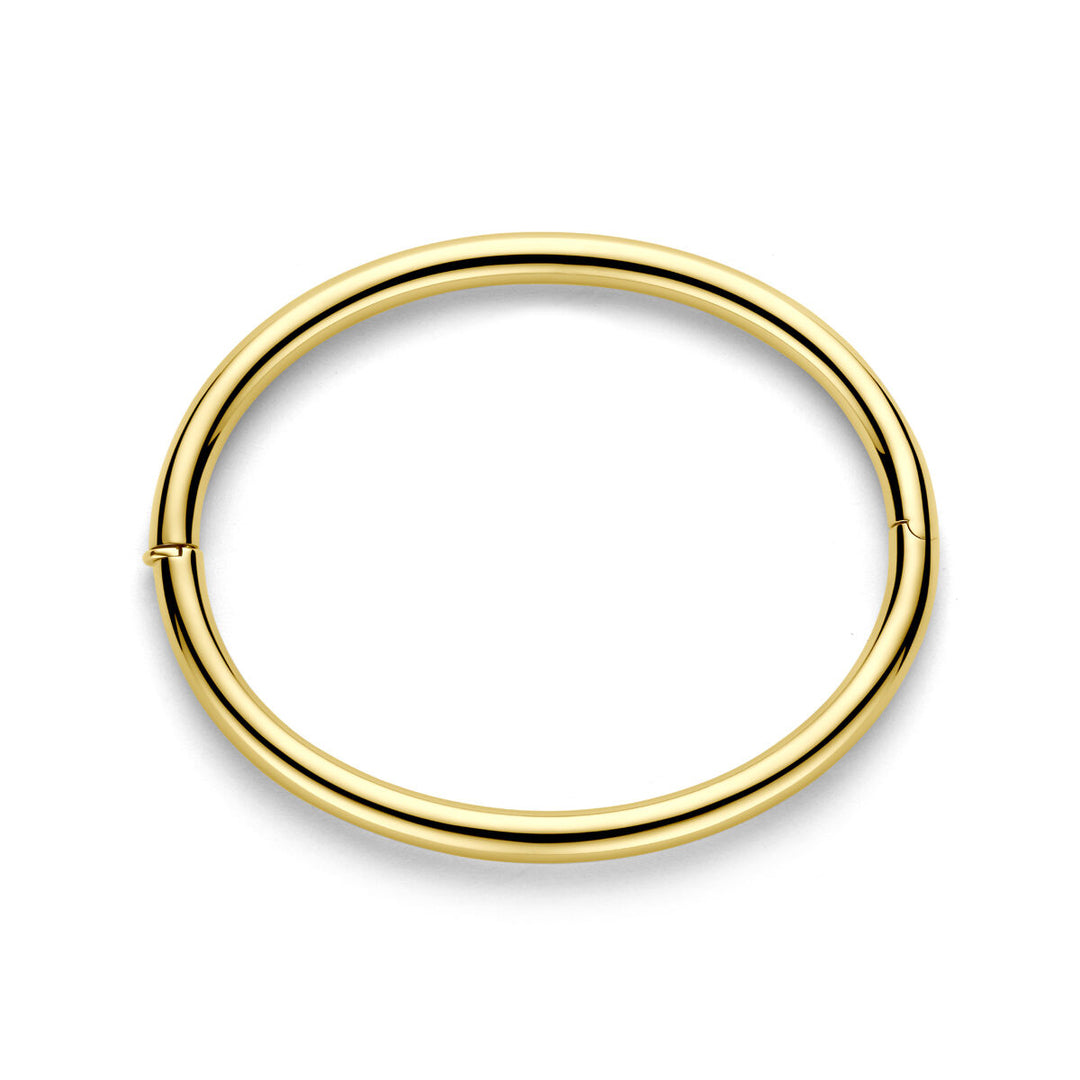 14k Gouden Bangle Armband met Scharnier – 5 x 60 mm Ronde Buis