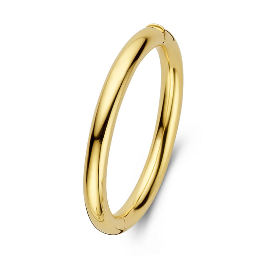 14k Gouden Bangle met Scharnier – Ronde Buis 8 mm, Diameter 60 mm