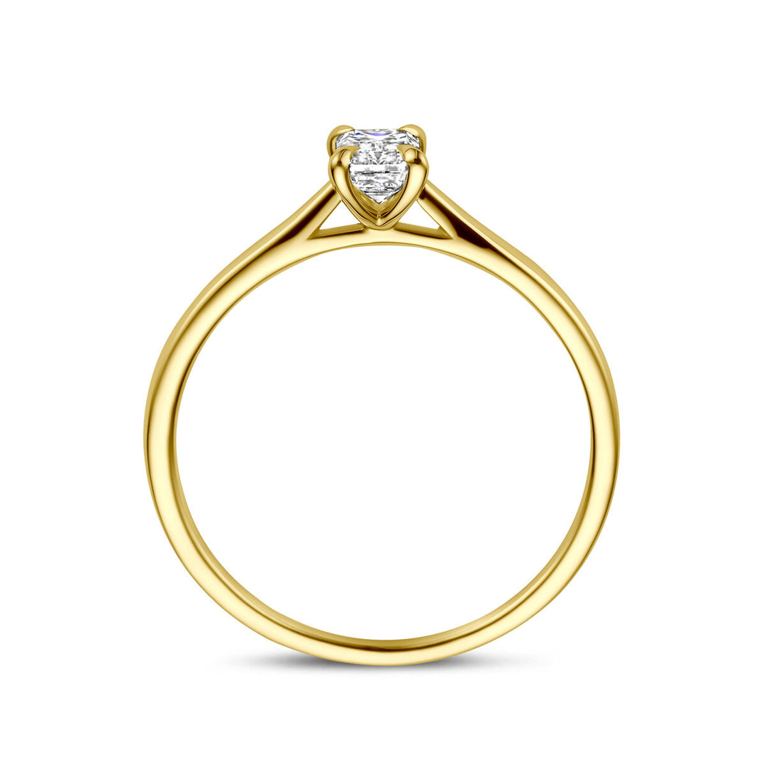 14k Gouden Ring met Lab Grown Diamant 0.50ct