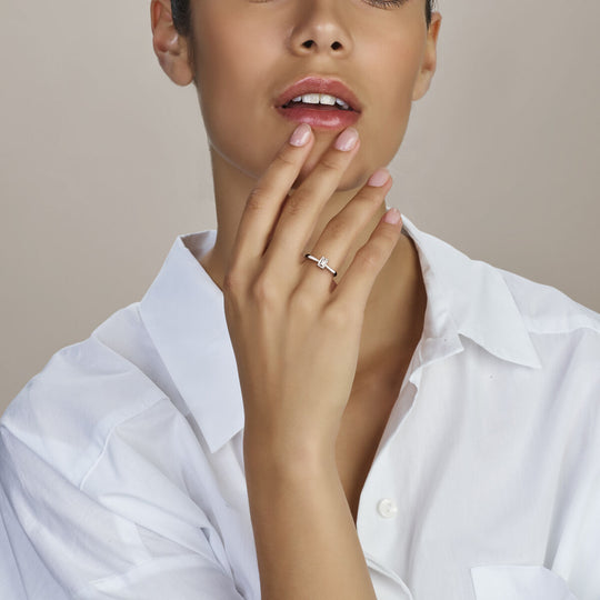 14k Gouden Ring met Lab Grown Diamant 0.50ct