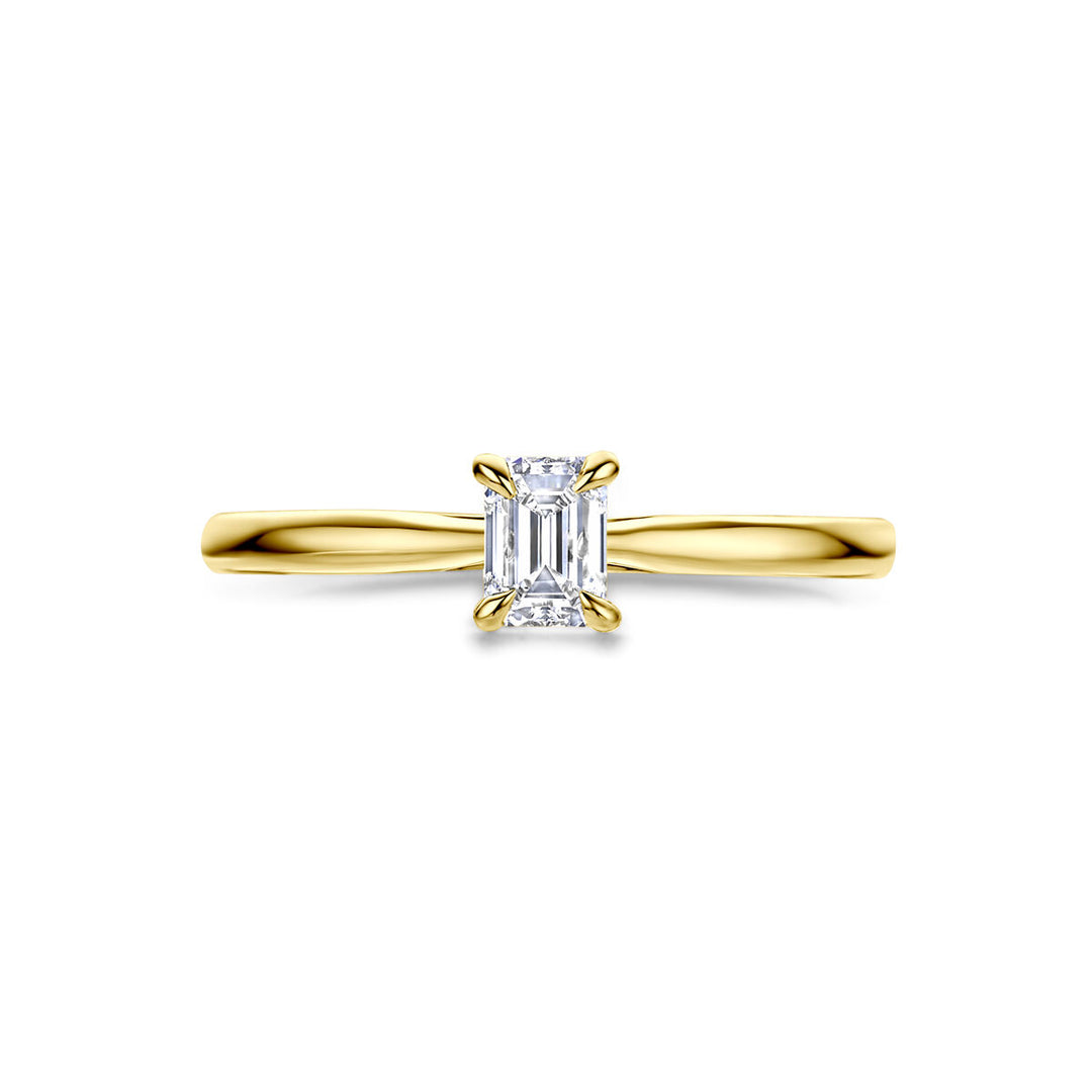 14k Gouden Ring met Lab Grown Diamant 0.50ct