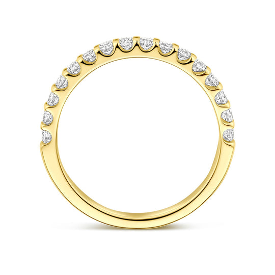 14k Geelgouden Ring 0.25ct Lab Grown Diamant H SI – 2 mm
