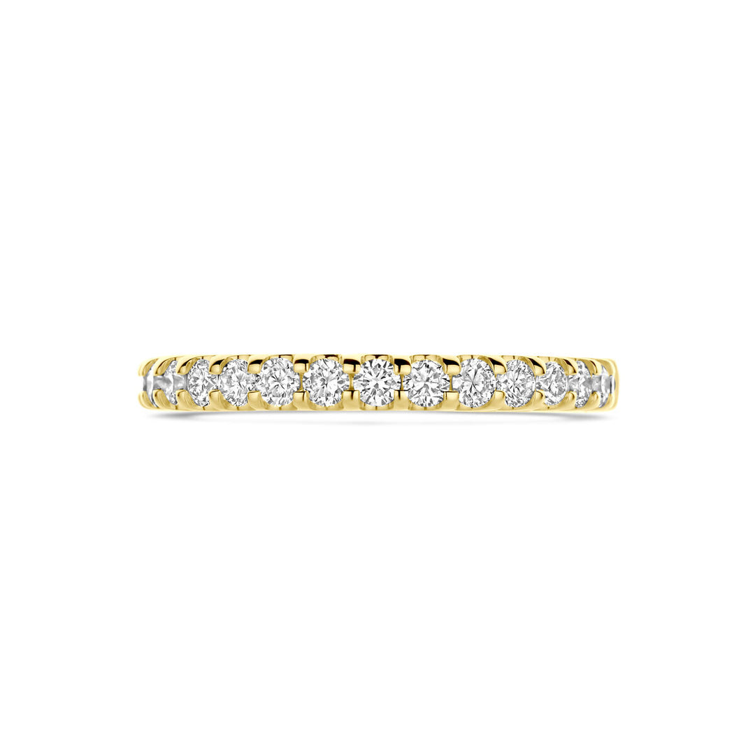 14k Geelgouden Ring 0.25ct Lab Grown Diamant H SI – 2 mm