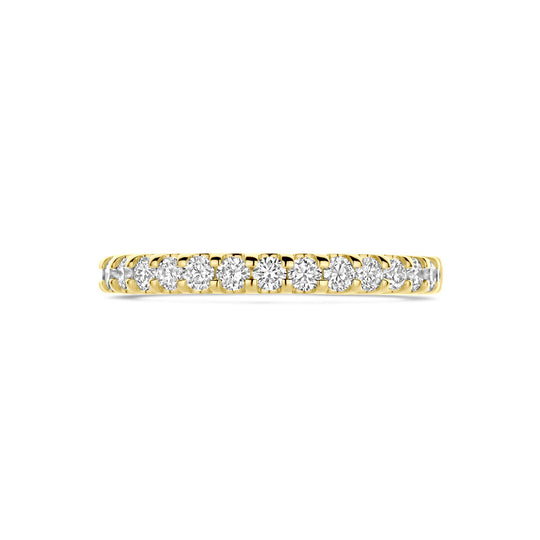 14k Geelgouden Ring 0.25ct Lab Grown Diamant H SI – 2 mm