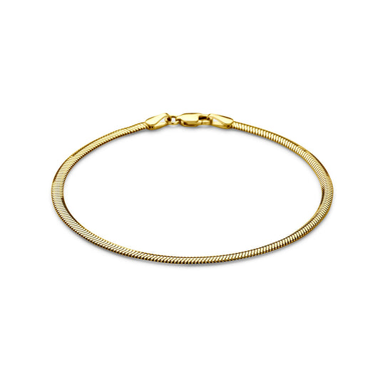 14k Gouden Slang Armband 2,6 mm – 18 cm Damesarmband