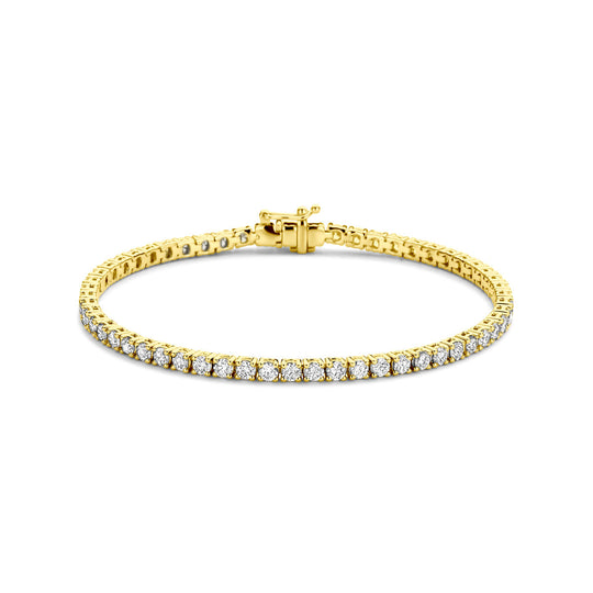 14k Gouden Tennisarmband 4.00ct Lab Grown Diamant – 17,5 cm, 3 mm