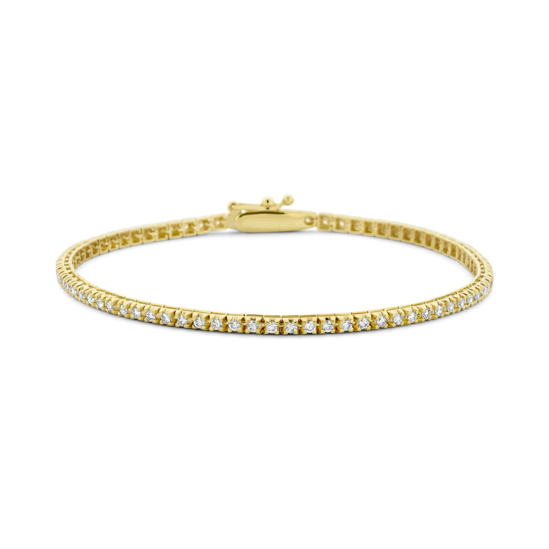 14k Gouden Tennisarmband met Diamant 1.00ct – 2 mm, 17,5 cm
