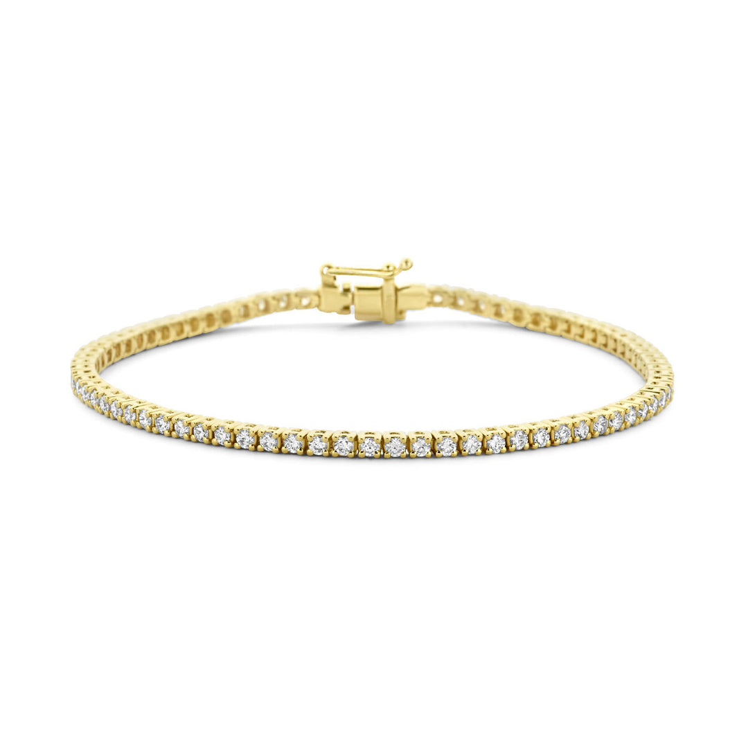 14k Gouden Tennisarmband met Diamant 2.00ct – 2,3 mm, 17,5 cm