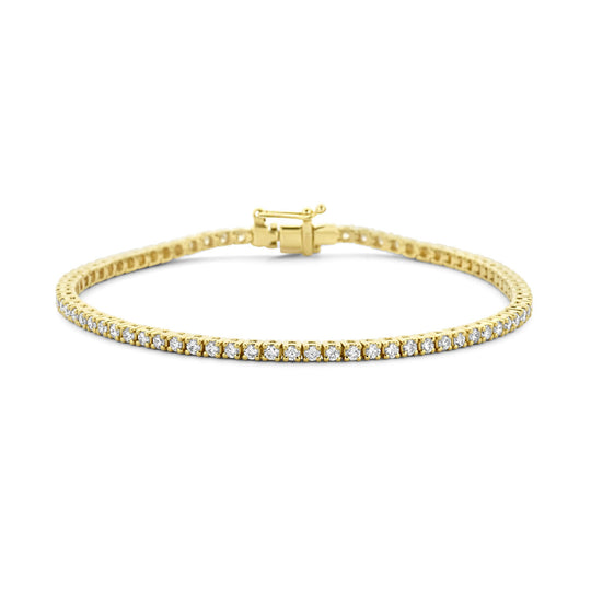 14k Gouden Tennisarmband met Diamant 2.00ct – 2,3 mm, 17,5 cm
