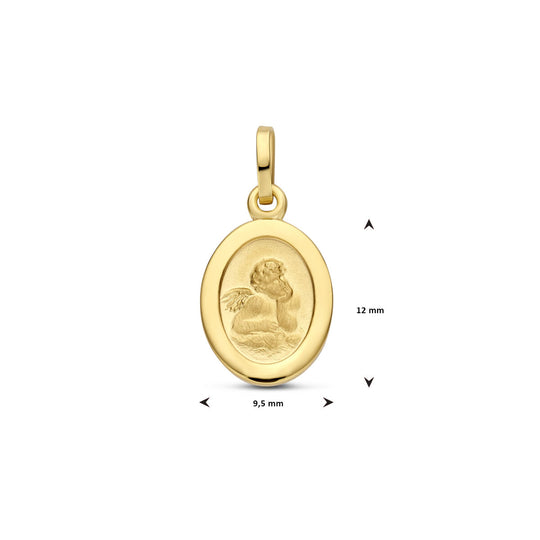 14K Geelgouden Hanger – Verfijnde Poli/Mat Afwerking voor een Stijlvol Accent