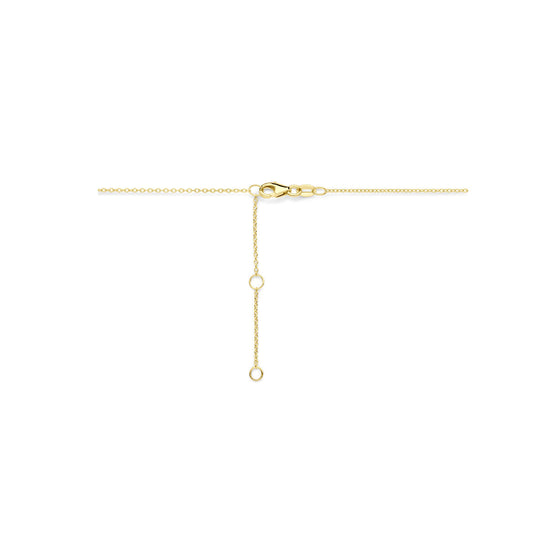 14K Geelgouden Collier met Hartjes van Diamant – Romantisch en Elegant