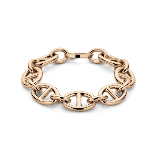 18k Roségouden Marine Armband 16 mm – 20,5 cm met Karabijnsluiting