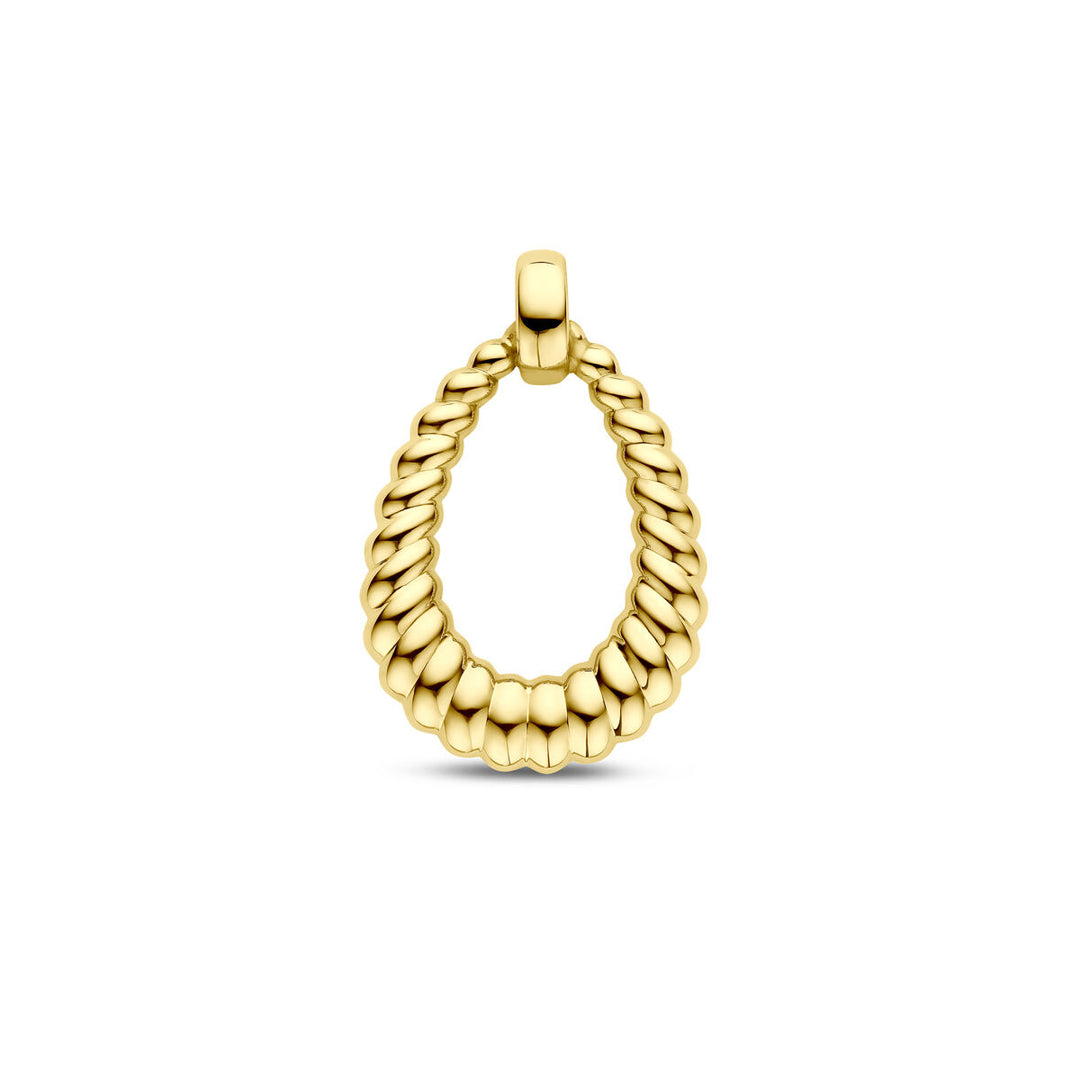 14k Geelgouden Hanger - Afmeting 36mm x 24mm