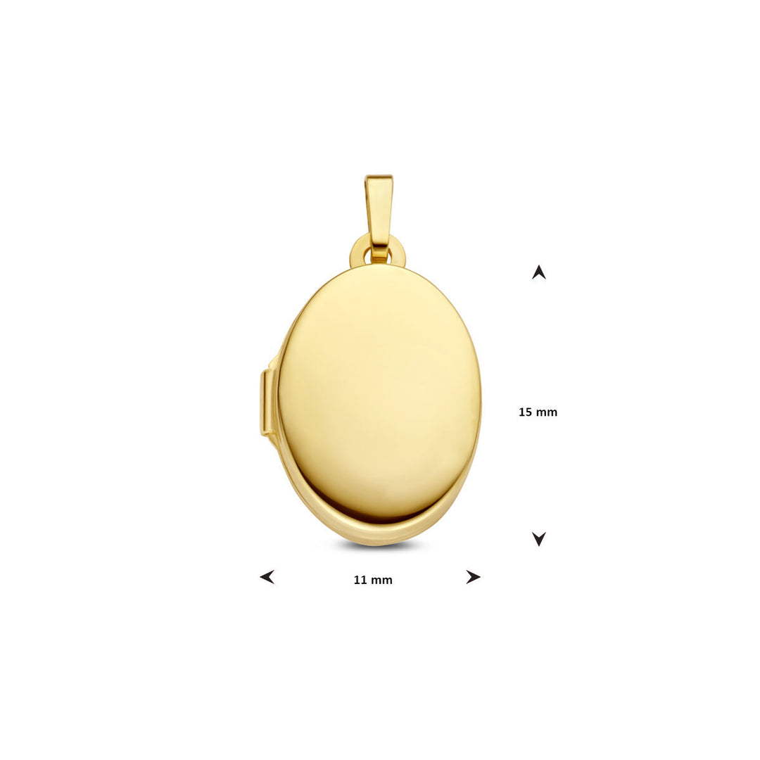 14K Geelgouden Medaillon – Een Tijdloos Sieraad voor Jouw Kostbare Herinneringen