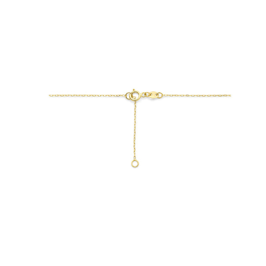 14k Geelgouden Collier met Hartje - Verstelbare Draaglengtes 42-45 cm