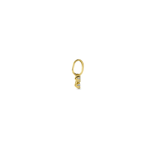 14K Geelgouden Hanger met Zirkonia – Stralend en Verfijnd