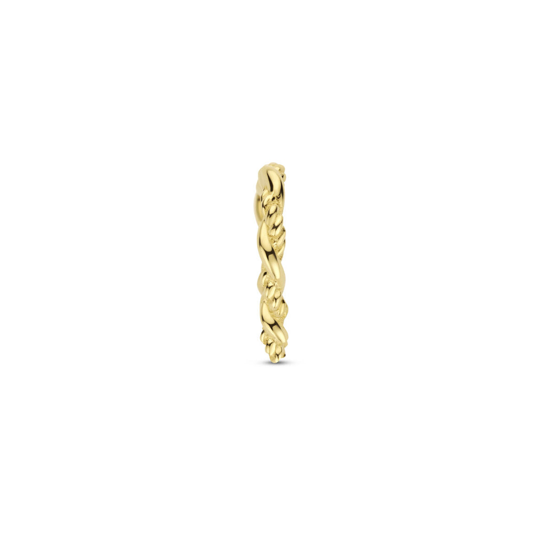 14k Geelgouden Hanger in Hartvorm – Een Tijdloos Symbool van Liefde en Elegantie