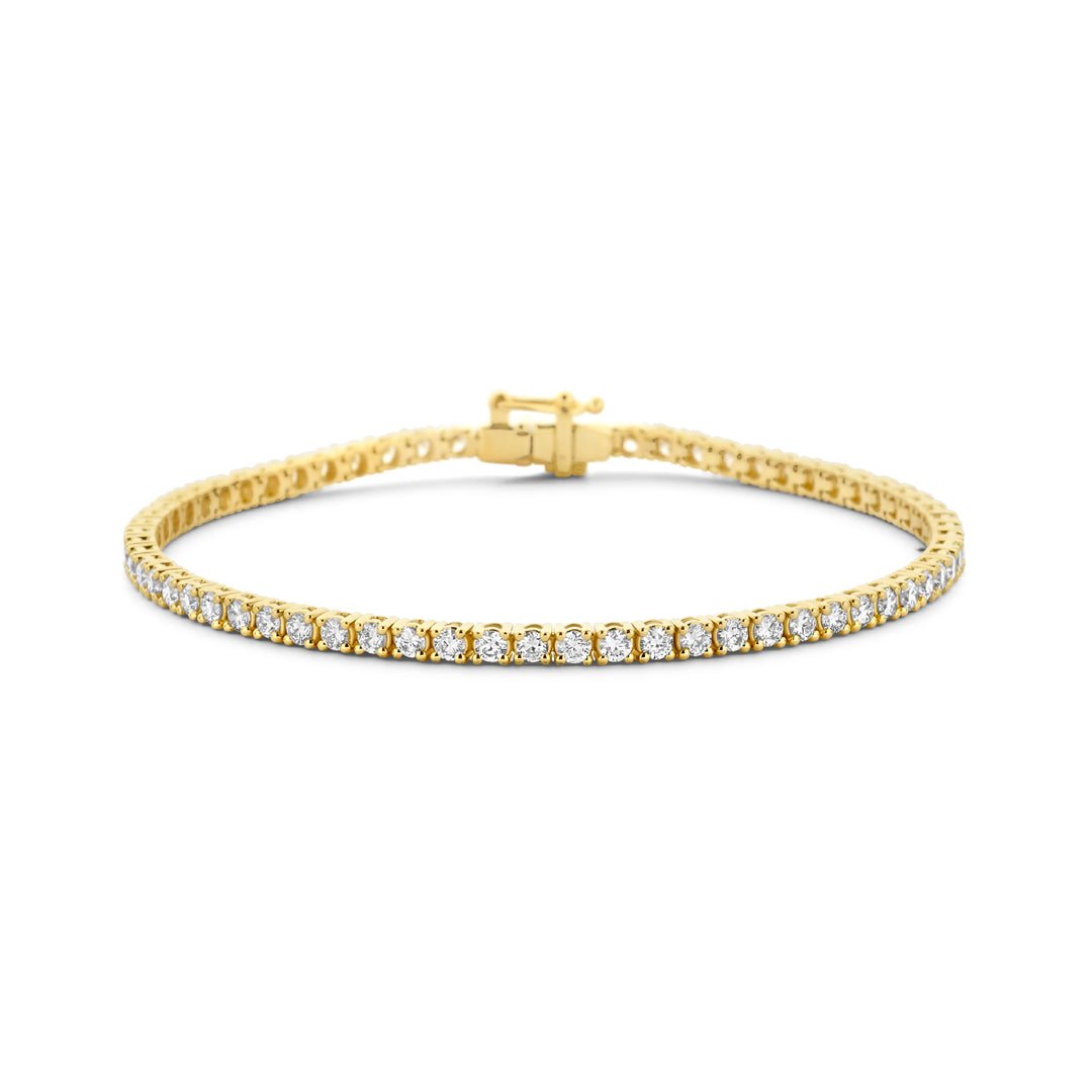 14K Geelgouden Tennisarmband met Lab Grown Diamanten (3.00 ct)