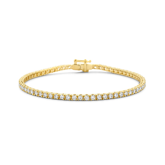 14K Geelgouden Tennisarmband met Lab Grown Diamanten (3.00 ct)