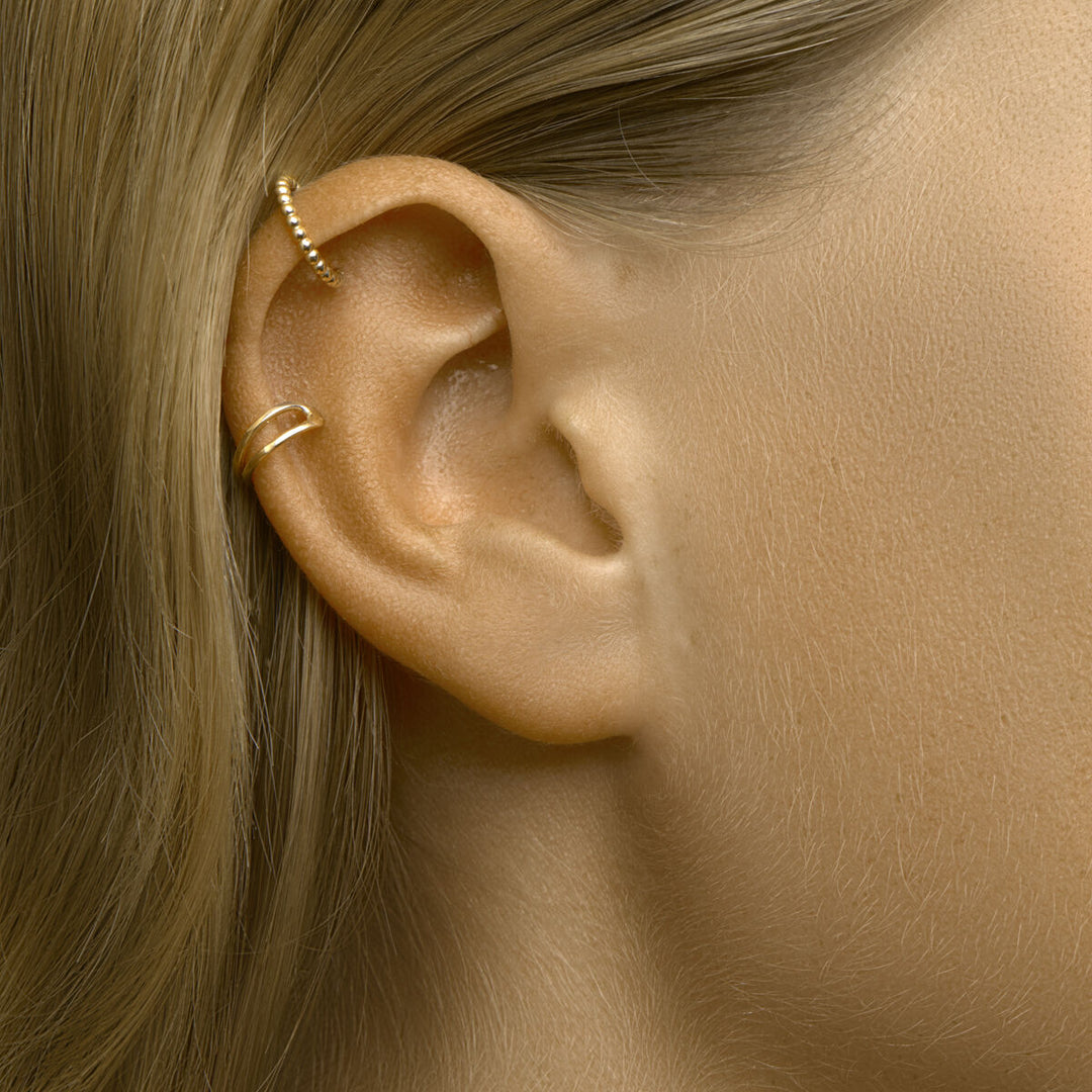 14k Geelgouden Ear Cuff – 10 mm (Per Stuk)