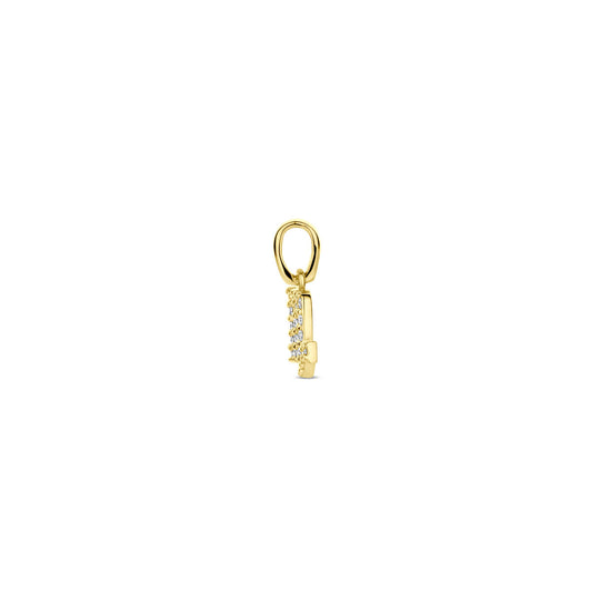 14k Geelgouden Hanger Sterrenbeeld Schorpioen met Diamant H SI